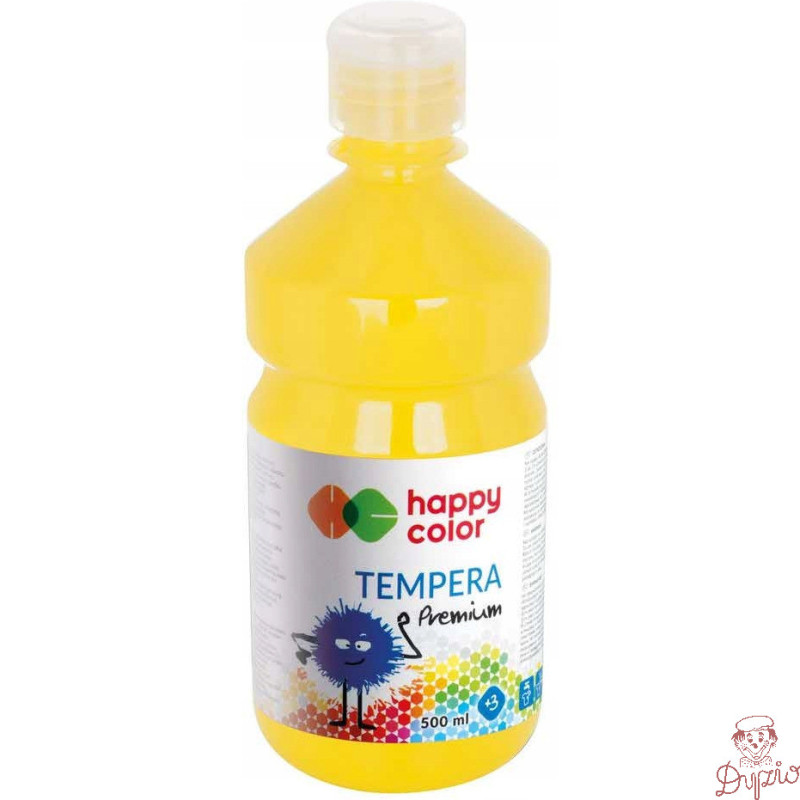 Farba TEMPERA Premium 500ml żółta HAPPY COLOR HA 3310 0500-1