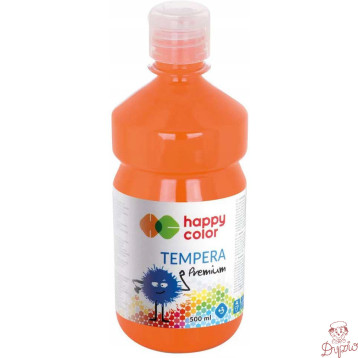 Farba TEMPERA Premium 500ml pomarańczowa HAPPY COLOR HA 3310 0500-42