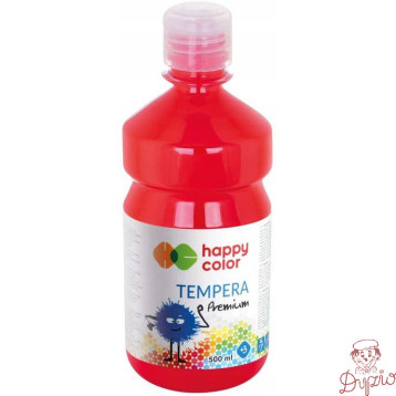 Farba TEMPERA Premium 500ml czerwona HAPPY COLOR HA 3310 0500-2