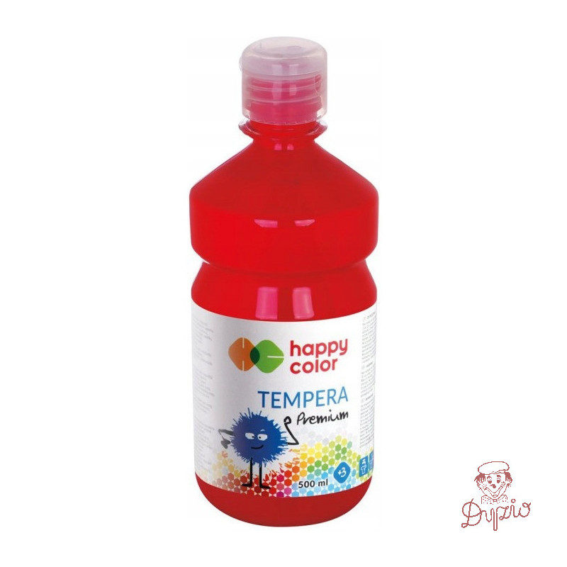 Farba TEMPERA Premium 500ml ciemnoczerwona HAPPY COLOR HA 3310 0500-26