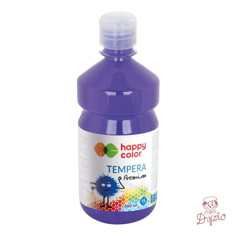 Farba TEMPERA Premium 500ml fioletowa HAPPY COLOR HA 3310 0500-61
