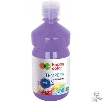 Farba TEMPERA Premium 500ml lawendowa HAPPY COLOR HA 3310 0500-62