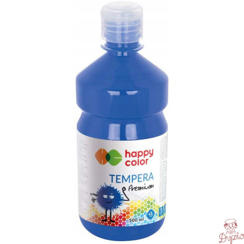 Farba TEMPERA Premium 500ml niebieska HAPPY COLOR HA 3310 0500-3