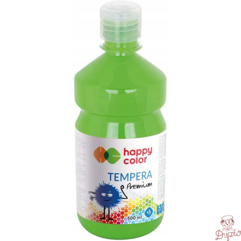 Farba TEMPERA Premium 500ml jasnozielona HAPPY COLOR HA 3310 0500-51