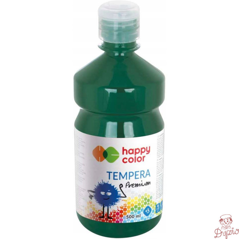 Farba TEMPERA Premium 500ml ciemno zielona HAPPY COLOR HA 3310 0500-52