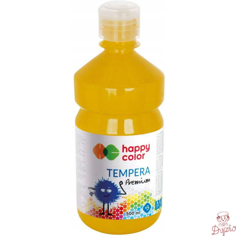Farba TEMPERA Premium 500ml ciemnożółty HAPPY COLOR HA 3310 0500-16