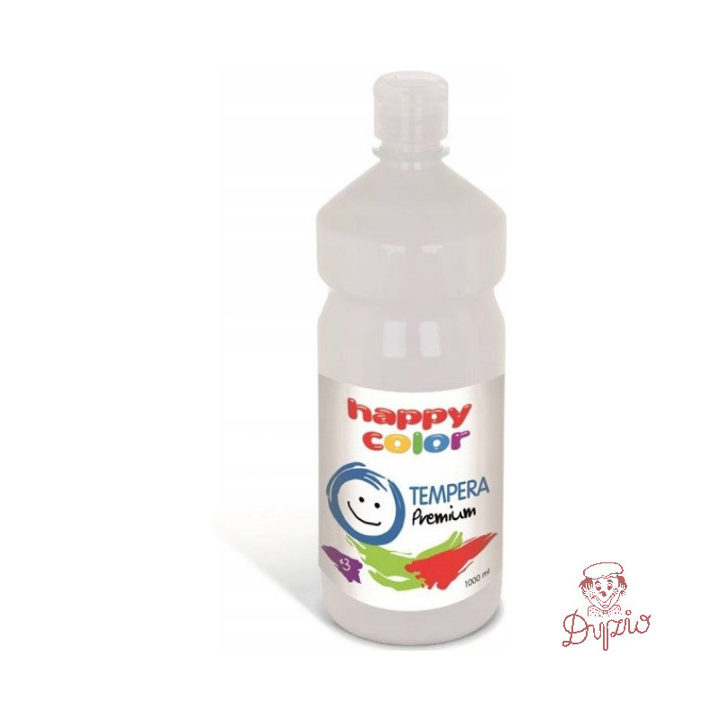Farba TEMPERA Premium 1000ml biała HAPPY COLOR 3310 1000-0