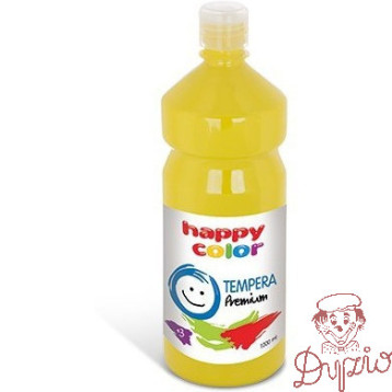 Farba TEMPERA Premium 1000ml żółty HAPPY COLOR 3310 1000-1