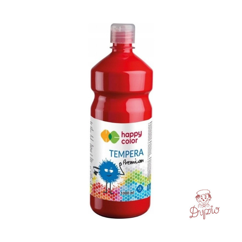Farba TEMPERA Premium 1000ml czerwona HAPPY COLOR 3310 1000-2