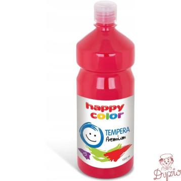 Farba TEMPERA Premium 1000ml ciemno czerwona HAPPY COLOR 3310 1000-26