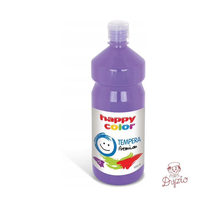 Farba TEMPERA Premium 1000ml lawendowa HAPPY COLOR 3310 1000-62