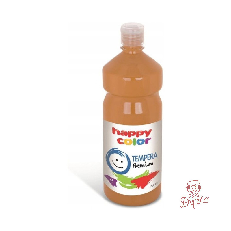 Farba TEMPERA Premium 1000ml brązowa HAPPY COLOR 3310 1000-7