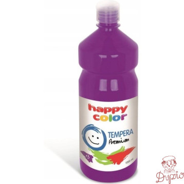 Farba TEMPERA Premium 1000ml śliwkowa HAPPY COLOR 3310 1000-63