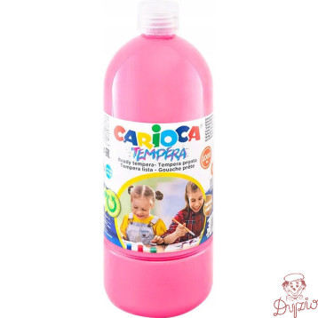 Farba CARIOCA TEMPERA 1000 ml różowa (40430/09) 170-2661
