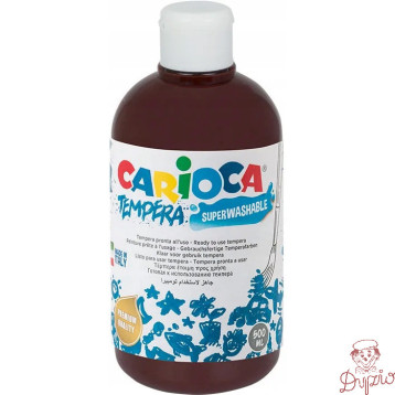 Farba TEMPERA brązowa CARIOCA 500ml 40427/06