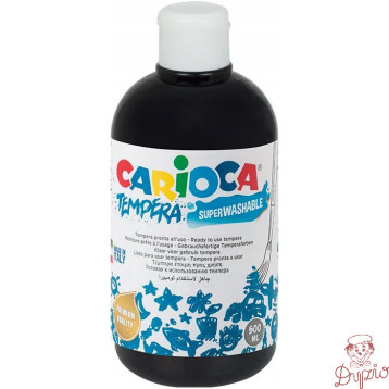 Farba TEMPERA czarna CARIOCA 500ml 170-2358