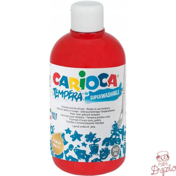 Farba TEMPERA czerwona CARIOCA 500ml 40427/10