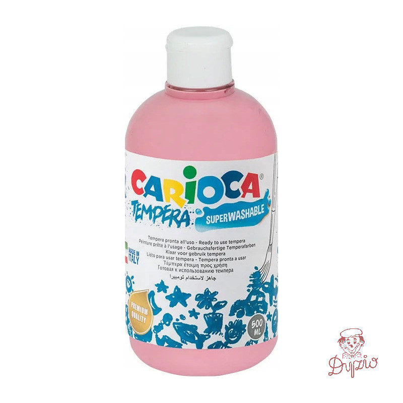 Farba TEMPERA różowa CARIOCA 500ml 170-2362