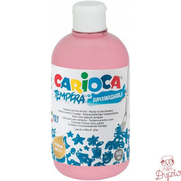 Farba TEMPERA różowa CARIOCA 500ml 170-2362