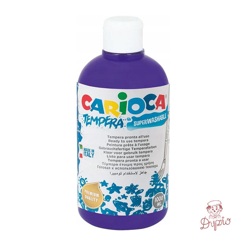 Farba CARIOCA TEMPERA 500ml fioletowa 40427/18