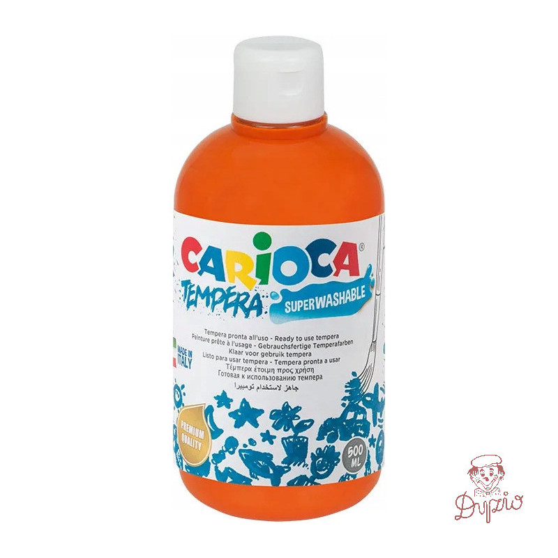 Farba TEMPERA pomarańczowa CARIOCA 500ml 170-2361