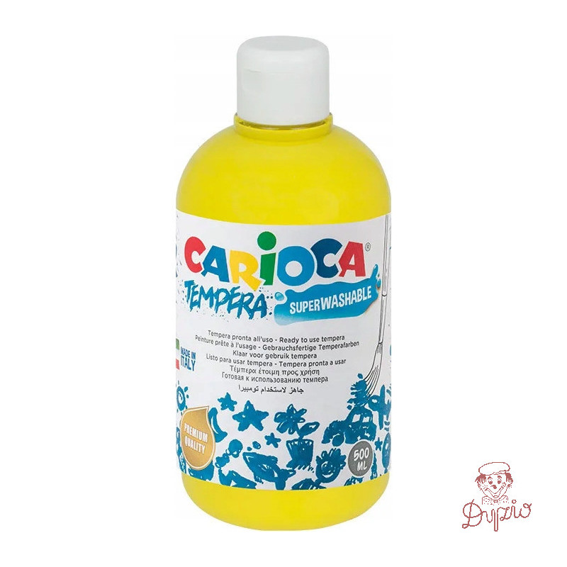 Farba CARIOCA TEMPERA 500ml żółta 40427/03