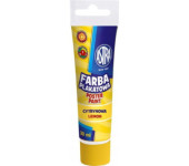 Farba plakatowa w tubkach 30ml szkolna cytrynowa żółta 83110908 ASTRA