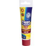 Farba plakatowa w tubkach 30ml szkolna czerwona ciemna 83110911 ASTRA