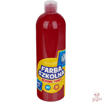 Farba plakatowa w tubkach 500ml szkolna czerwona ciemna 301217005 ASTRA