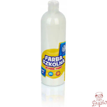 Farba plakatowa szkolna 500ml biała 83410904 ASTRA