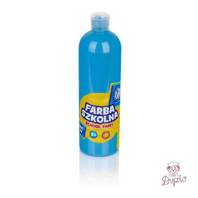 Farba plakatowa szkolna 500ml niebieska 83410900 ASTRA