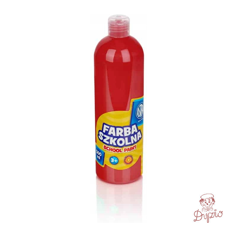 Farba szkolna Astra 500 ml - czerwona 83410921 ASTRA