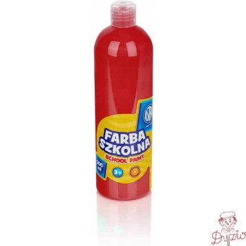 Farba szkolna Astra 500 ml - czerwona 83410921 ASTRA
