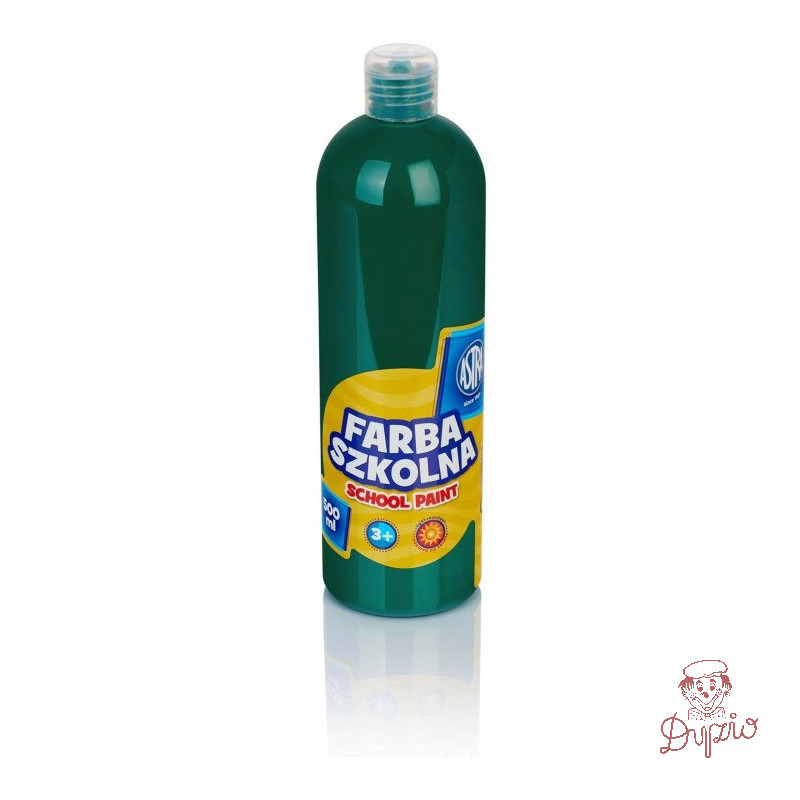 Farba plakatowa w tubkach 500ml szkolna zielona ciemna 301109005 ASTRA