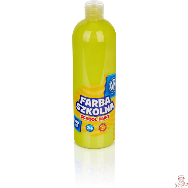 Farba plakatowa szkolna 500ml cytrynowa żółta 301109002 ASTRA