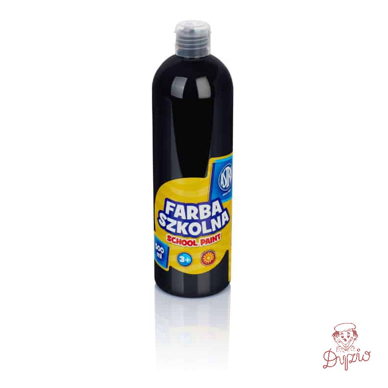 Farba plakatowa szkolna 500ml czarna 83410905 ASTRA