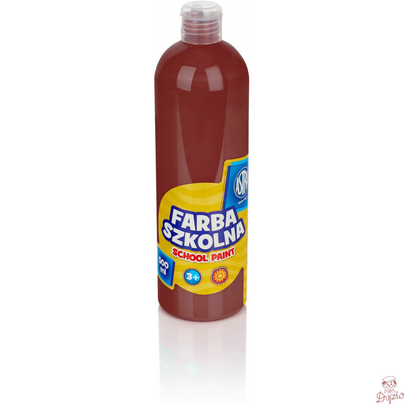 Farba plakatowa szkolna 500ml brązowa 301109006 ASTRA