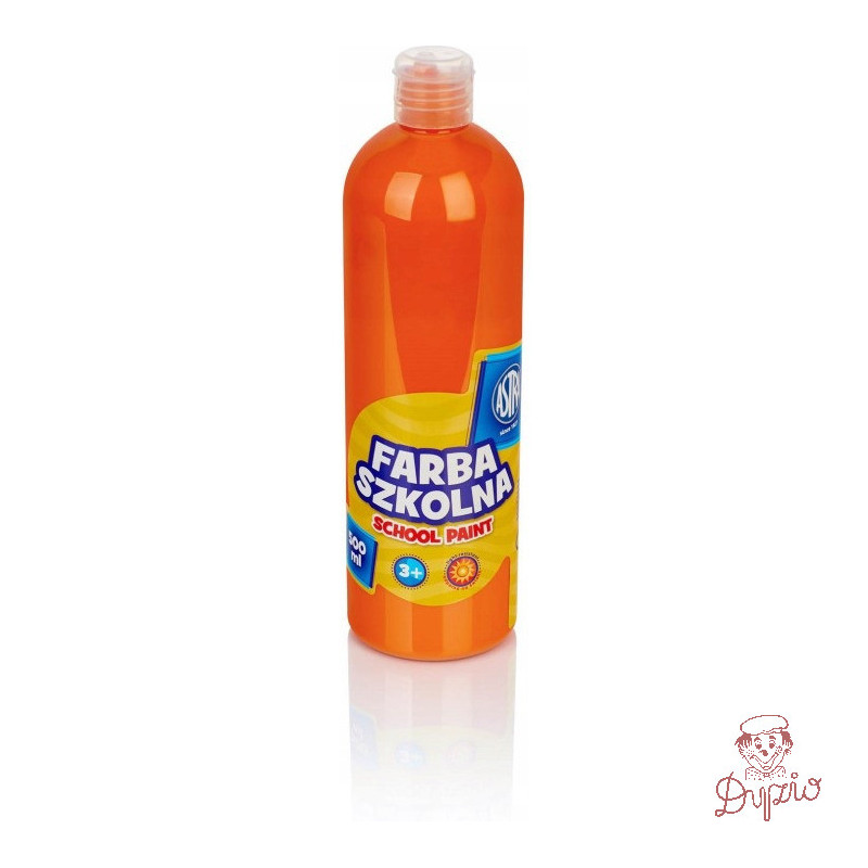 Farba plakatowa w tubkach 500ml szkolna pomarańczowa 301112007 ASTRA