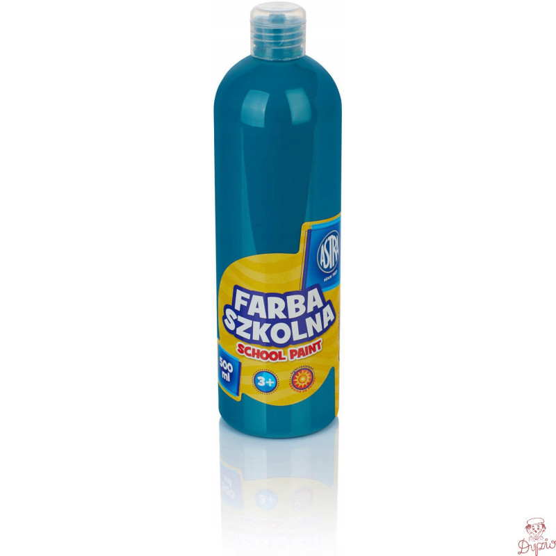 Farba plakatowa szkolna 500ml turkusowa 301112011 ASTRA
