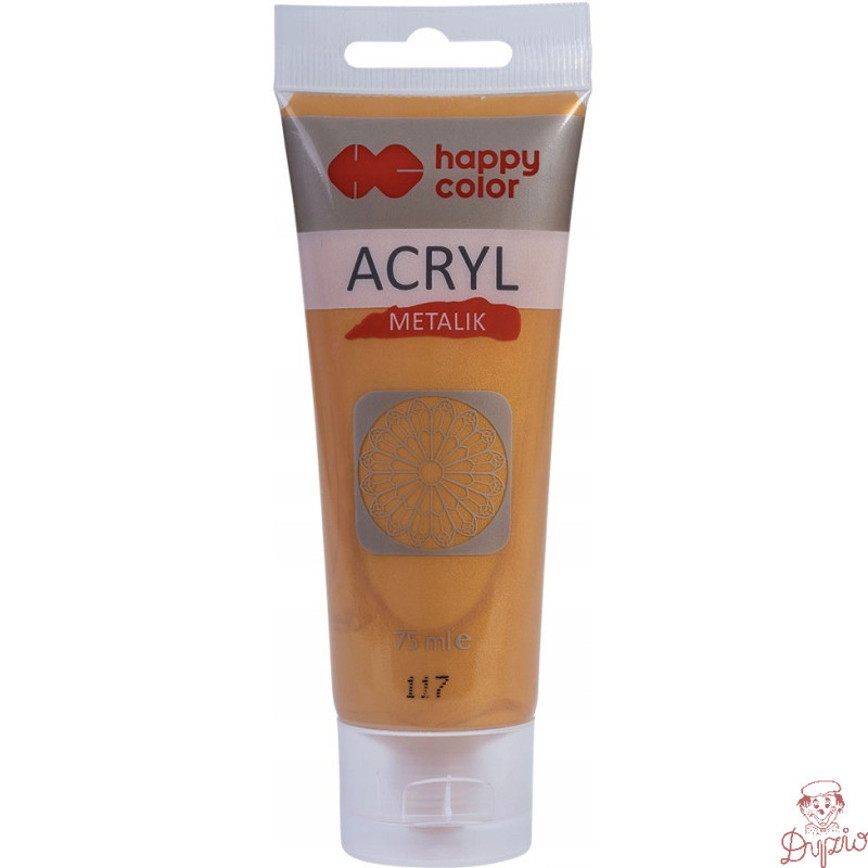 Farba akrylowa 75ml florenckie złoto met HA 7370 0075-117 HAPPY COLOR