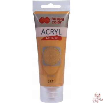 Farba akrylowa 75ml florenckie złoto met HA 7370 0075-117 HAPPY COLOR