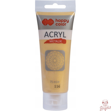 Farba akrylowa 75ml delikatne złoto met HA 7370 0075-113 HAPPY COLOR