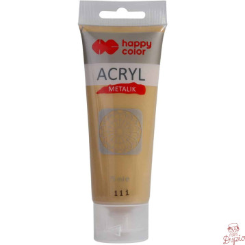 Farba akrylowa 75ml czyste złoto metallik HA 7370 0075-111 HAPPY COLOR