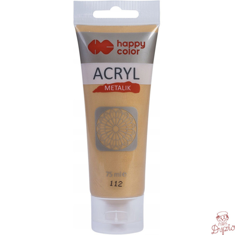 Farba akrylowa 75ml blade złoto metallik HA 7370 0075-112 HAPPY COLOR