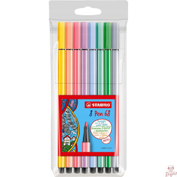 Flamaster PEN 68 PASTEL etui (8szt.) 68/8-01 STABILO