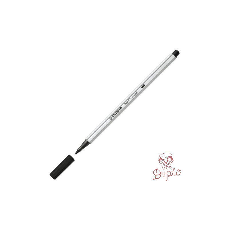 Flamaster STABILO PEN 68 568/46 czarny końcówka pędzelkowa Brush
