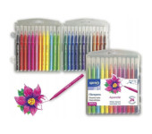 Flamastry pędzelkowe 24 kolory etui plastikowe SPREE art FLA-58124P-00101