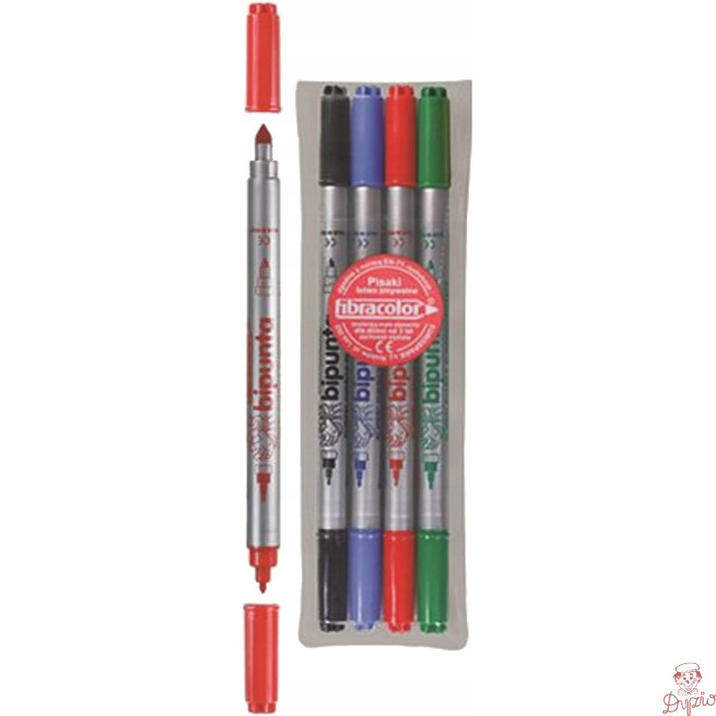 Flamastry DOUBLE POINT 4szt. FIBRACOLOR 584SW EUROSPARK