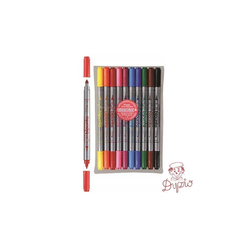Flamastry DOUBLE POINT 10szt. FIBRACOLOR 584SW EURSPARK