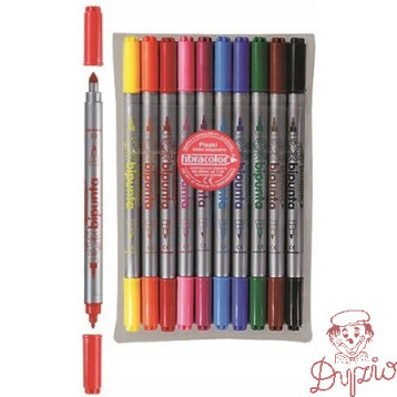Flamastry DOUBLE POINT 10szt. FIBRACOLOR 584SW EURSPARK